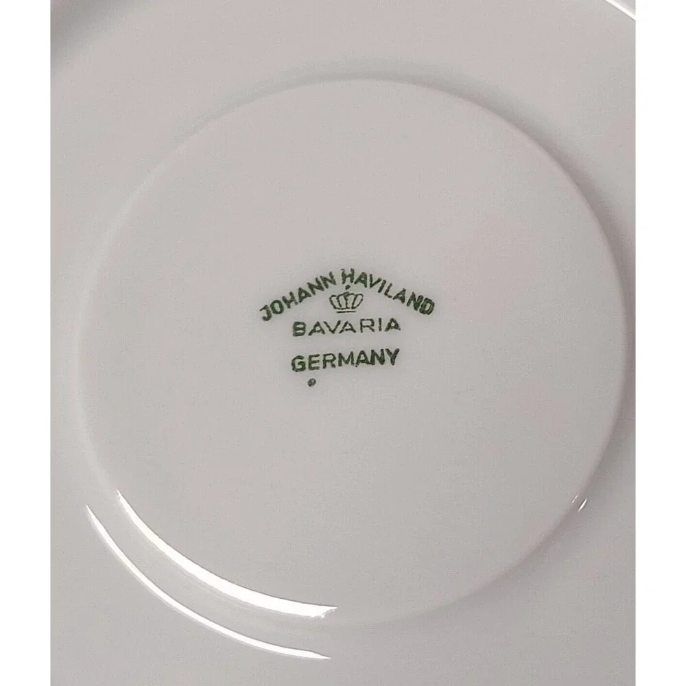 Set of 5 Vtg Johann Haviland Forever Spring Saucers Bavaria Ger Fine China 6